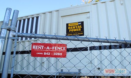 Close Up of Fence around equipment at Stanford University #2