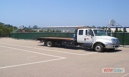 Fence Truck with fabric covered fence