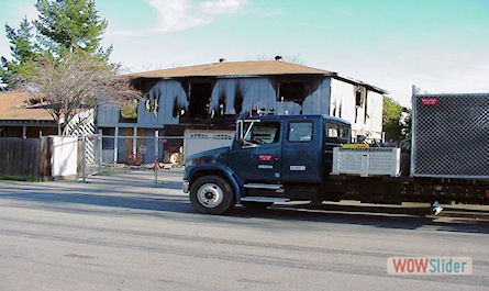Picture of fence and fence truck